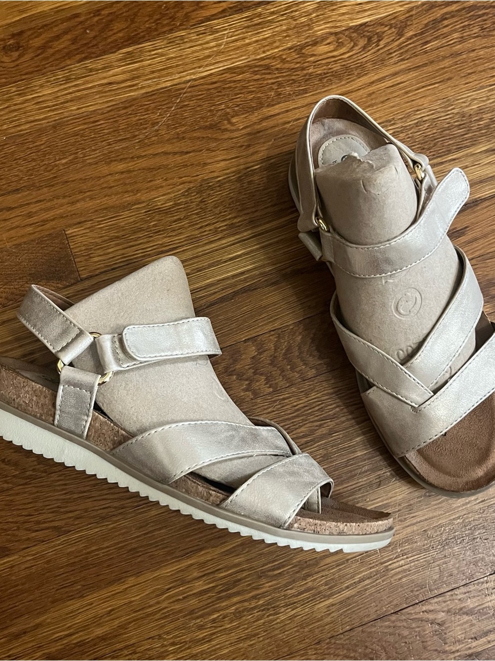 Eurosoft 8 Lynelle Sofft sandals gold champagne comfort wedge